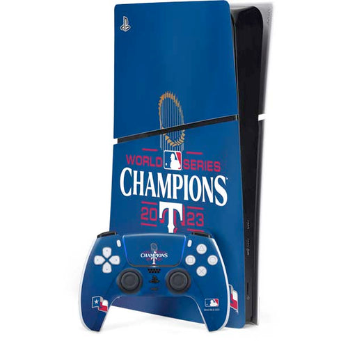 2023 World Series Champions Texas Rangers PS5 Slim Digital Edition Console Skin